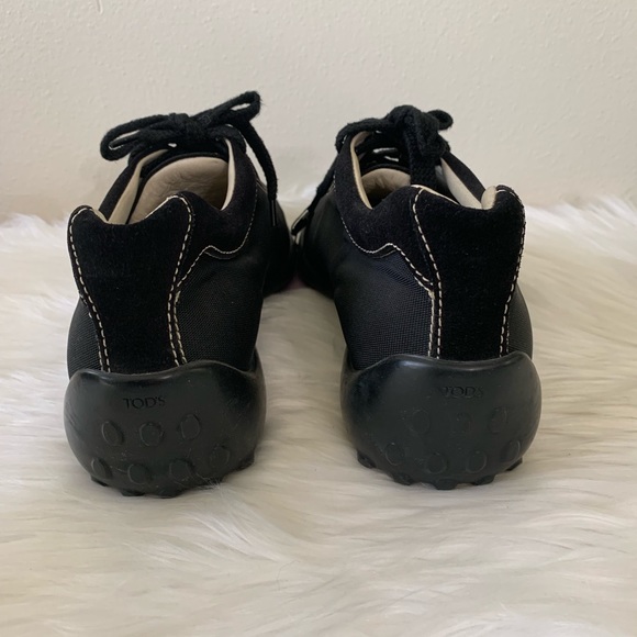 TOD’s Men’s shoes suede black size 9.5 - Picture 4 of 6